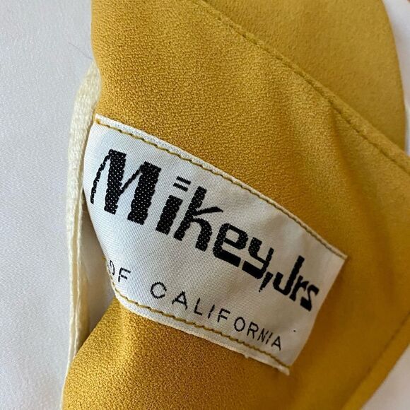 Killer Retro True Vintage 1970’s Marigold Tiered Ruffle Hem Drop Waist Dress - Picture 13 of 14